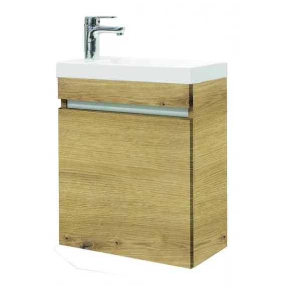 NORA 48 függesztett mosdóhely szett, antik tölgy – 48 cm