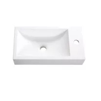 NORA 48 függesztett mosdóhely szett, fekete – 48 cm
