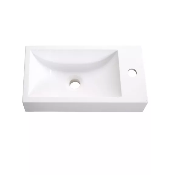 NORA 48 függesztett mosdóhely szett, fekete – 48 cm