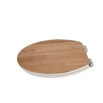 WC-ülőke, lakkozott MDF, fa dekor, lecsapódásgátlóval