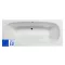 MARBELLA testformájú fürdőkád 180 cm – 180 x 80 x 41 cm