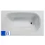 LINEA MINI testformájú fürdőkád 120 cm