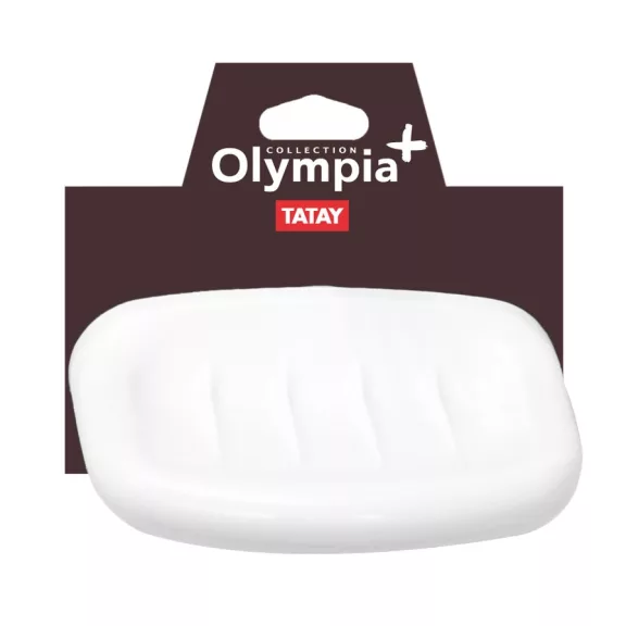 OLYMPIA fali szappantartó, fehér – 15,8 x 11,2 x 6,2 cm