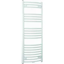 BARI fürdőszobai fűtőtest, íves, fehér, 386 W – 803 x 600 mm