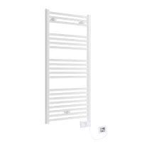 E-BOZEN elektromos fürdőszobai fűtőtest, termosztáttal, fehér, 600 W – 1200 x 600 mm