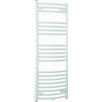 BARI fürdőszobai fűtőtest, íves, fehér, 793 W – 1600 x 600 mm