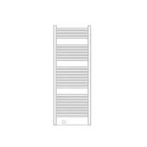FIRENZE fürdőszobai fűtőtest, egyenes, fehér, 907 W – 590 x 1785 mm