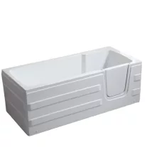 PAROS WALK-IN fürdőkád, jobbos 170 cm – 170 x 76 x 61 cm – Fehér