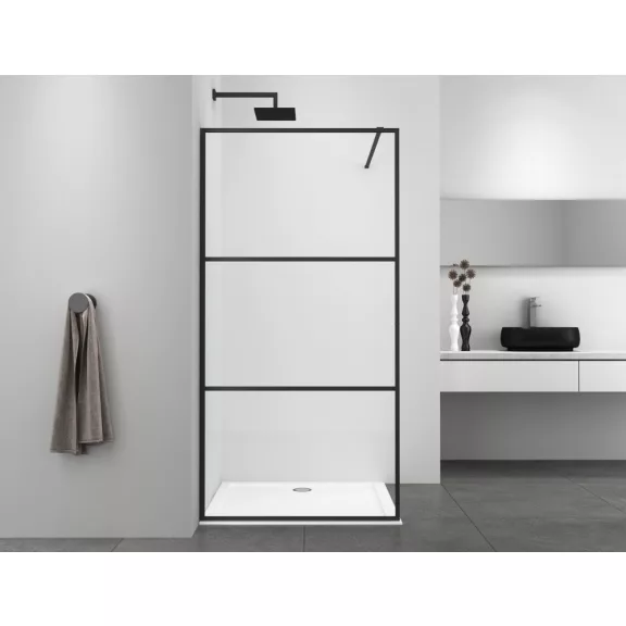 SMART zuhanyfal, 115 cm, fekete SMART zuhanyfal, 115 cm, fekete