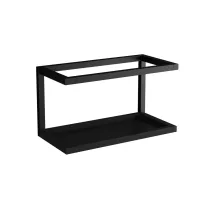 DELTA 38 kerámiamosdó fali konzollal – 38 cm – Fekete/Fehér