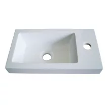 LEON öntött márvány kézmosó, ráépíthető – 40 x 22 x 12 cm