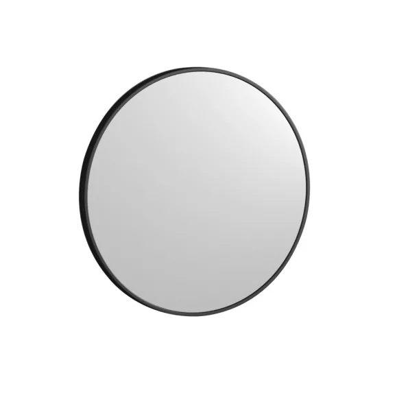 DELTA 45 kerámiamosdó fali konzollal, tükörrel és piperepolccal – 45 cm – Fekete/Fehér