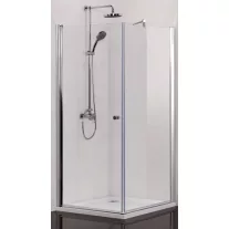 ELEGANCE sarokkabin lengőajtóval – 80 x 80 x 195 cm – Króm