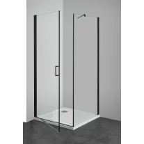 ELITE BLACK lengőajtó épített zuhanyfülkéhez 80 cm – 80 x 195 cm – Fekete