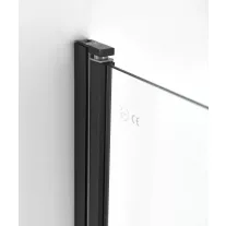 ELITE BLACK lengőajtó épített zuhanyfülkéhez 80 cm – 80 x 195 cm – Fekete