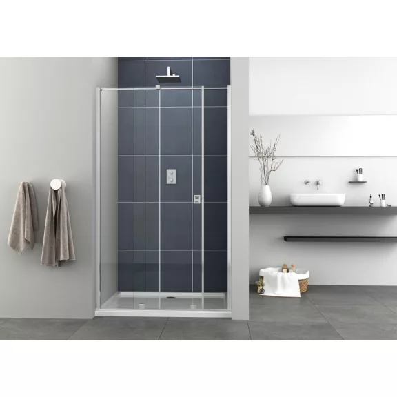 PRESTIGE tolóajtó épített zuhanyfülkéhez 100 cm – 100 x 195 cm – Króm