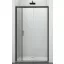 ELITE BLACK tolóajtó épített zuhanyfülkéhez 100 cm, fekete – 100 x 195 cm