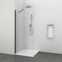 ELITE BLACK zuhanyfal 90 cm – 90 x 195 cm – Fekete