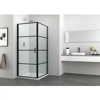 ELITE BLACK oldalfal (nyíló- és osztott nyílóajtóhoz) 80 cm – Fekete
