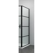 ELITE BLACK oldalfal (nyíló- és osztott nyílóajtóhoz) 90 cm – Fekete