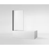 Kádfal, egyrészes, matt fekete – 80 x 140 cm