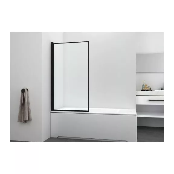 Kádfal, egyrészes, matt fekete – 80 x 140 cm