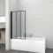 ELITE BLACK lengő kádfal – 80 x 140 cm