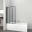 ELITE BLACK lengő kádfal – 80 x 140 cm