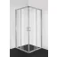 SAPHIRE DELUXE sarokkabin két tolóajtóval, 80 cm – 80 x 80 x 190 cm – Króm