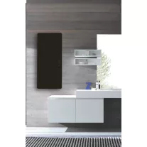 E-MIRROR elektromos fürdőszobai fűtőtest termosztáttal, antracit, 1500 W – 1520 x 600 mm