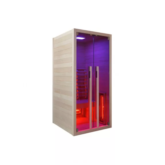 RUBY 1 egyszemélyes infraszauna – 90,5 x 100 x 195 cm