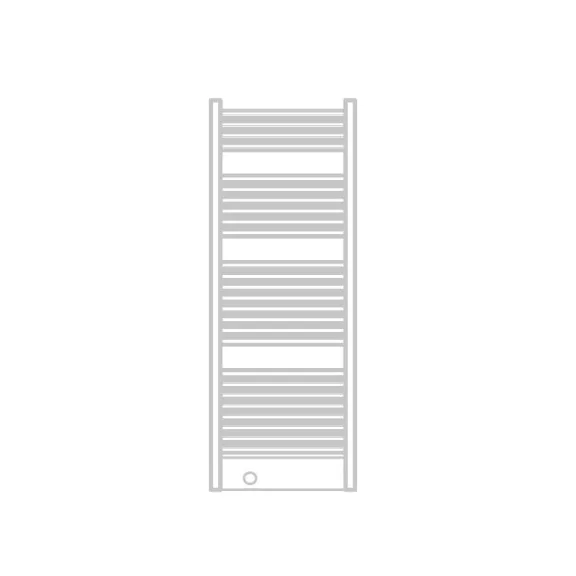 FIRENZE fürdőszobai fűtőtest, egyenes, fehér, 835 W – 590 x 1624 mm