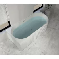 BALI falsíkra/sarokba állítható aszimmetrikus térkád, balos kivitel – 170 x 80 x 56 cm – Fehér