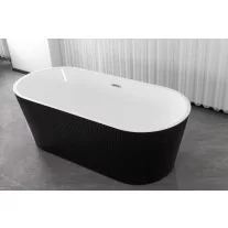 RENO BLACK szabadon álló térkád – 170 x 75 x 58 cm – Fekete/Fehér