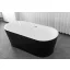 RENO BLACK szabadon álló térkád – 170 x 75 x 58 cm – Fekete/Fehér