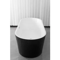 RENO BLACK szabadon álló térkád – 170 x 75 x 58 cm – Fekete/Fehér