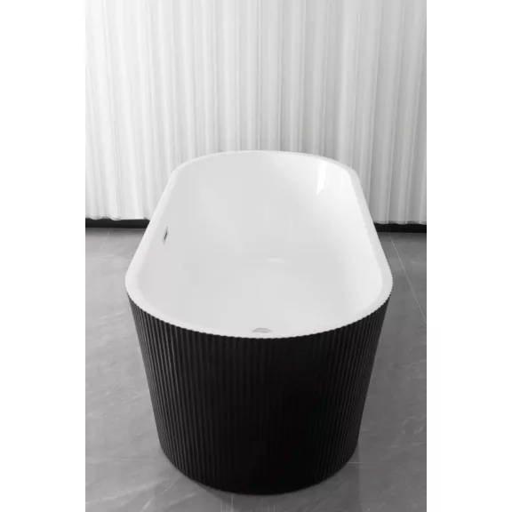 RENO BLACK szabadon álló térkád – 170 x 75 x 58 cm – Fekete/Fehér