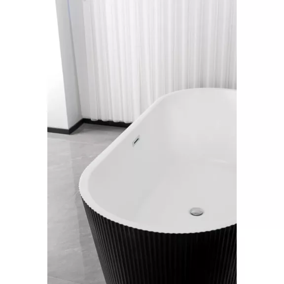 RENO BLACK szabadon álló térkád – 170 x 75 x 58 cm – Fekete/Fehér