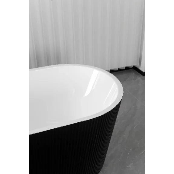 RENO BLACK szabadon álló térkád – 170 x 75 x 58 cm – Fekete/Fehér
