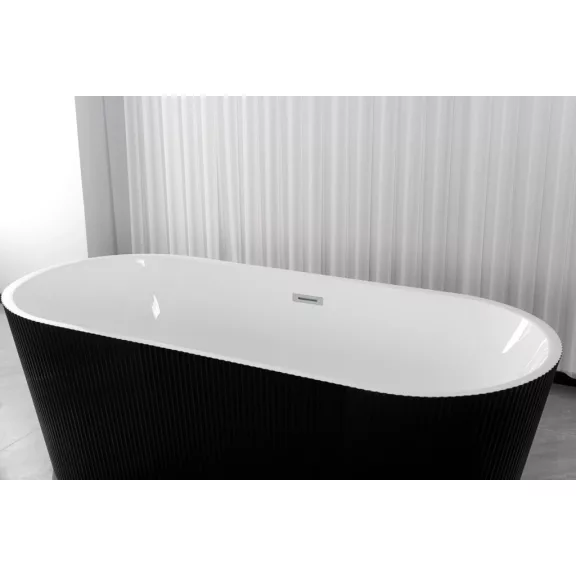 RENO BLACK szabadon álló térkád – 170 x 75 x 58 cm – Fekete/Fehér