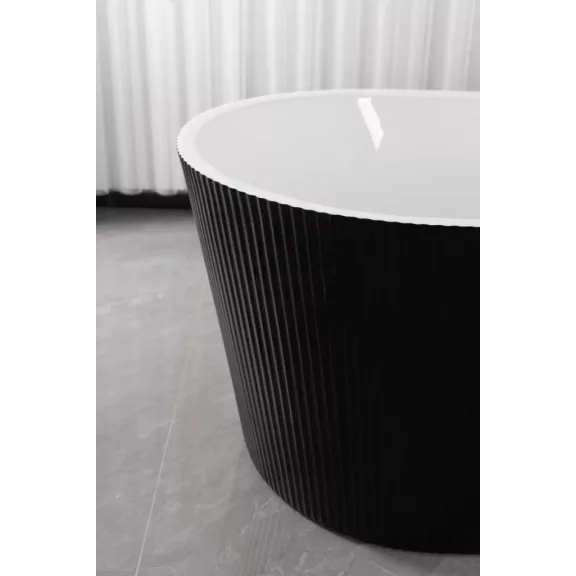 RENO BLACK szabadon álló térkád – 170 x 75 x 58 cm – Fekete/Fehér