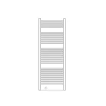 FIRENZE fürdőszobai fűtőtest, egyenes, antracit, 907 W – 590 x 1785 mm