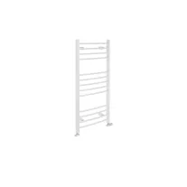GRADO fürdőszobai fűtőtest, íves, fehér, 369 W – 500 x 1000 mm