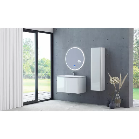 GAMA Kiegészítő szekrény, fehér – 40 x 30 x 140 cm