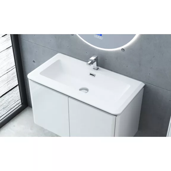 GAMA 90 függesztett bútorszett, fehér – 90 cm