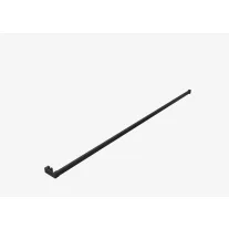 Törölközőtartó zuhanyfalakhoz, 120 cm, matt fekete