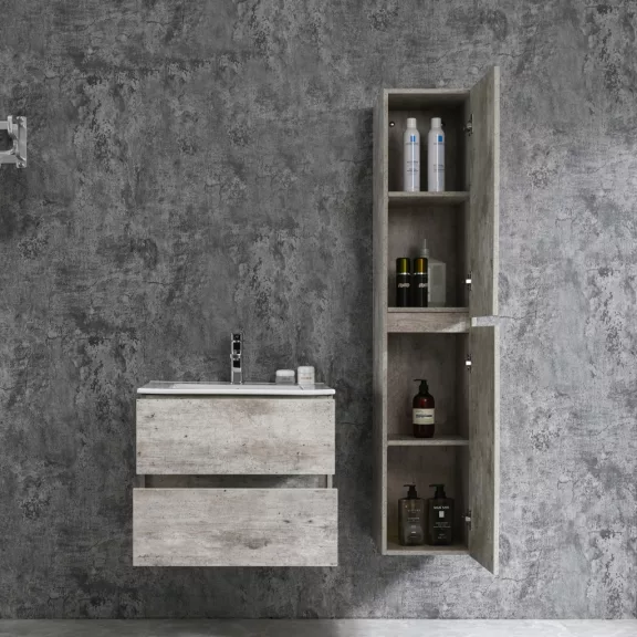 CORBO kiegészítő szekrény, antik szürke – 30 x 150 x 30 cm
