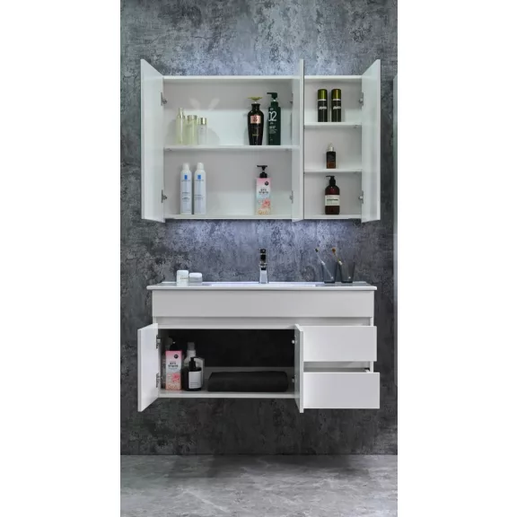 BELLUNO bútorszett, fehér – 100 cm