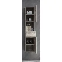 CORBO/BELLUNO kiegészítő szekrény, antik szürke – 30 x 150 x 30 cm
