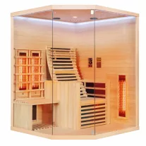 CARBON 3 kétszemélyes infraszauna, 2, 46 KW – 150 x 150 x 195 cm